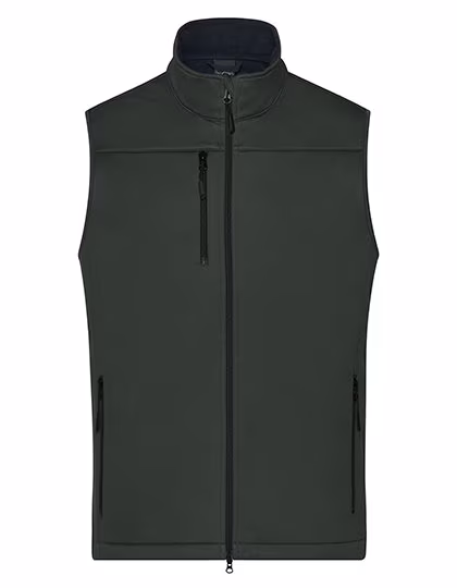 James&Nicholson Gilet Softshell in Materiale Riciclato da Uomo, Graphite 3XL, JN1170