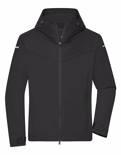James&Nicholson Veste toutes saisons en Polyester recyclé pour homme, Bright Yellow/Black XXL, JN1180