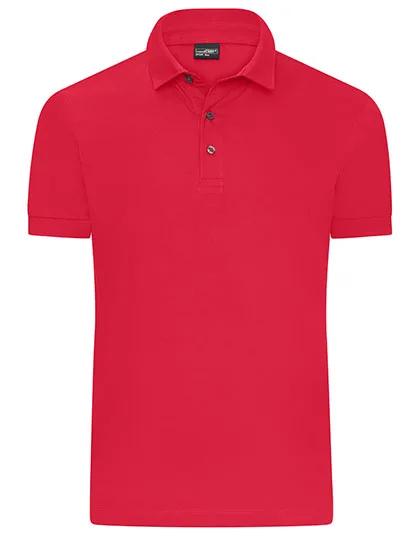 James&Nicholson Poloshirt aus mercerisierter Baumwolle für Herren, Light Red 3XL, JN1300