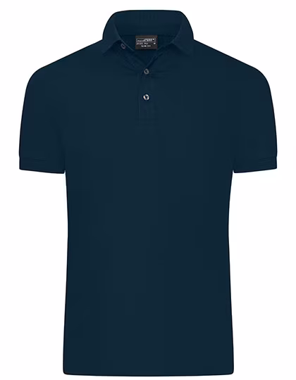 James&Nicholson Mercerisierte Herren Polo Slim Fit, Navy L, JN1302