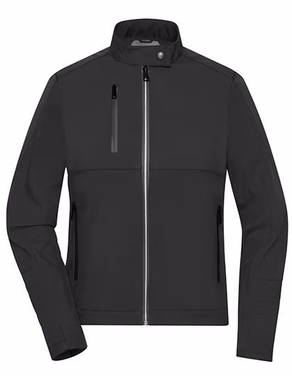 James&Nicholson Softshell Jacket with Quilted Details for Women, Black XS, JN1315