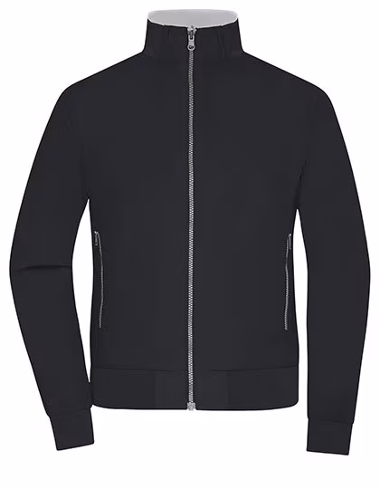 James&Nicholson Blouson réversible en polyamide pour femme, Black/Silver (Solid) XS, JN1335