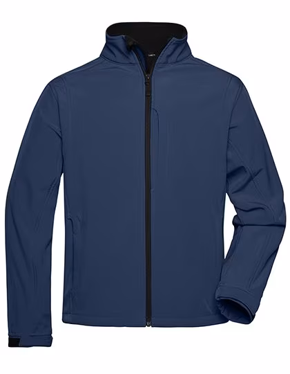 James&Nicholson Softshell-Jacke mit Microfleece-Futter für Herren, Navy M, JN135