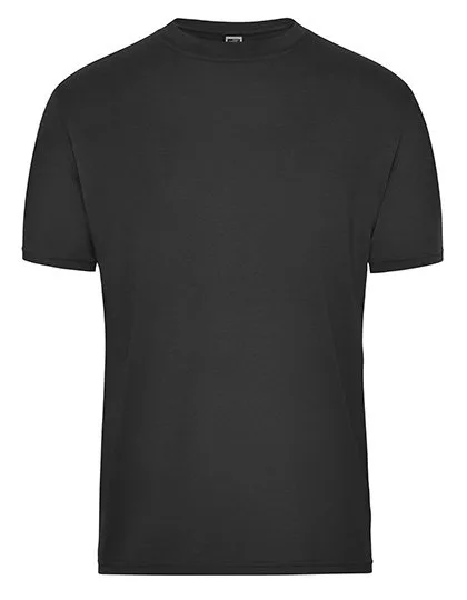 James&Nicholson Men´s Bio Workwear T-Shirt Black 5XL (JN1808), JN1808