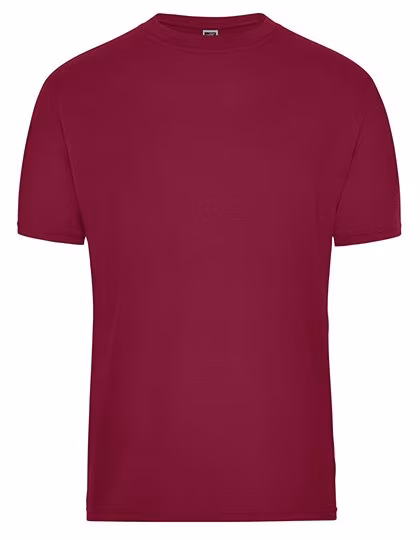 James&Nicholson Men´s Bio Workwear T-Shirt Wine S (JN1808), JN1808