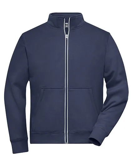 James&Nicholson Doubleface Arbeitsjacke mit Fleece für Herren, Navy 6XL, JN1810