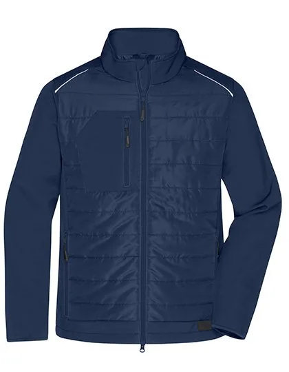 James&Nicholson Hybridjacke mit BIONIC-FINISH®ECO für Herren, Navy/Navy 5XL, JN1820