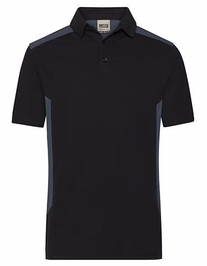 James&Nicholson Workwear Polo -STRONG-, Organic Cotton for Men, Navy/Navy 3XL, JN1826