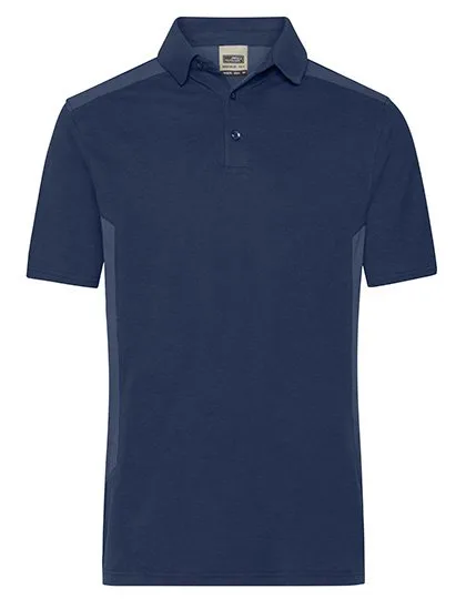 James&Nicholson Workwear Polo -STRONG-, Bio-Baumwolle für Herren, Navy/Navy 3XL, JN1826