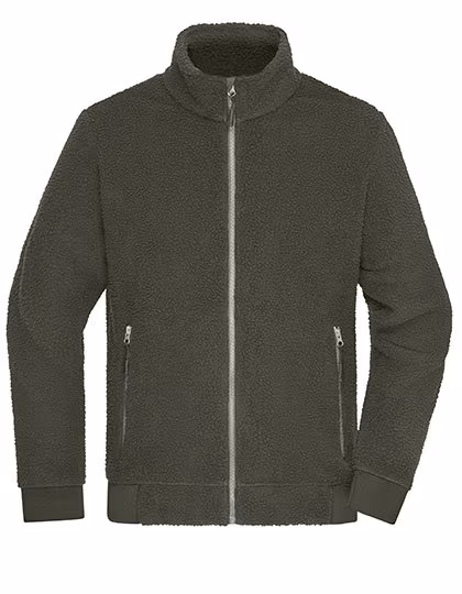 James&Nicholson Sherpa Jacket Olive XL (JN1862), JN1862