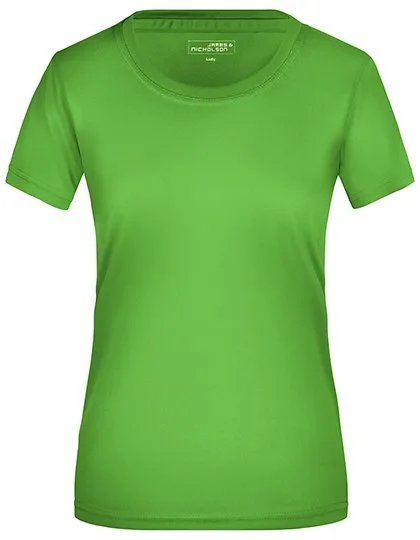 James&Nicholson Active-T-Shirt taillierter Schnitt für Damen, Lime Green 3XL, JN357