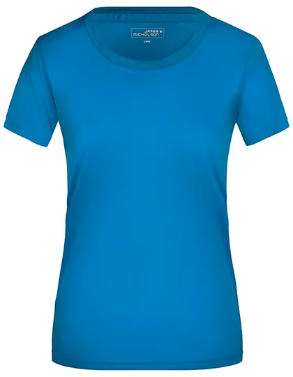 James&Nicholson Active-T-Shirt taillierter Schnitt für Damen, Turquoise L, JN357
