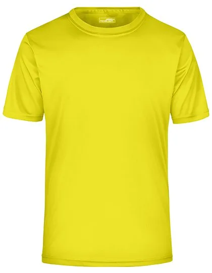 James&Nicholson Atmungsaktives Funktions T-Shirt für Sport, Yellow S, JN358
