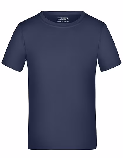 James&Nicholson T-shirt fonctionnel Junior Active-T, col rond, Navy XL (146/152), JN358K