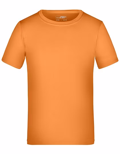 James&Nicholson T-shirt fonctionnel Junior Active-T, col rond, Orange L (134/140), JN358K