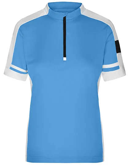 James&Nicholson Bike-T Half Zip mit Tasche für Damen, Cobalt XL, JN451