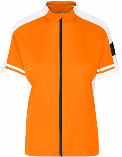 James&Nicholson Bike-T Full Zip with Back Pocket for Women, Orange L, JN453