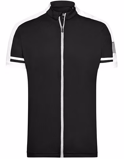James&Nicholson Bike-T Full Zip con Tasca Posteriore da Uomo, Black S, JN454