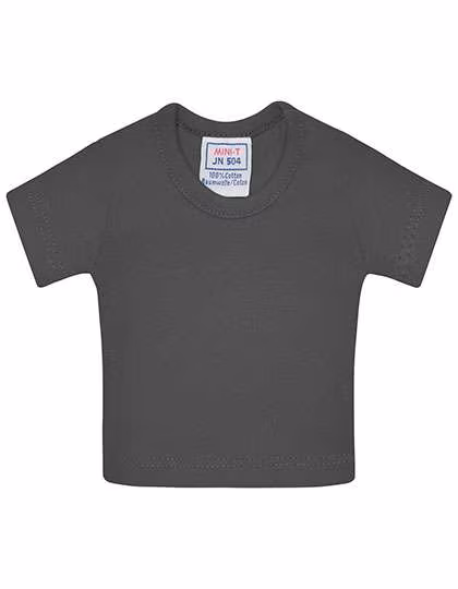 James&Nicholson Mini-T-Shirt aus 100% Baumwolle, Dark Grey (Solid) One Size, JN504