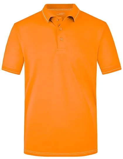 James&Nicholson Men´s Elastic Polo Orange/White 3XL (JN569), JN569