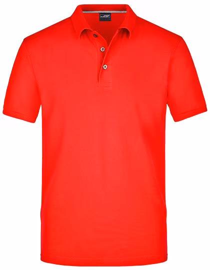 James&Nicholson Polo Pima avec col tricoté pour homme, Light Red S, JN708