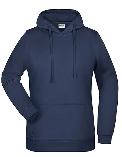 James&Nicholson Doppellagiger Kapuzen-Hoodie mit Kängurutasche, Navy 3XL, JN795