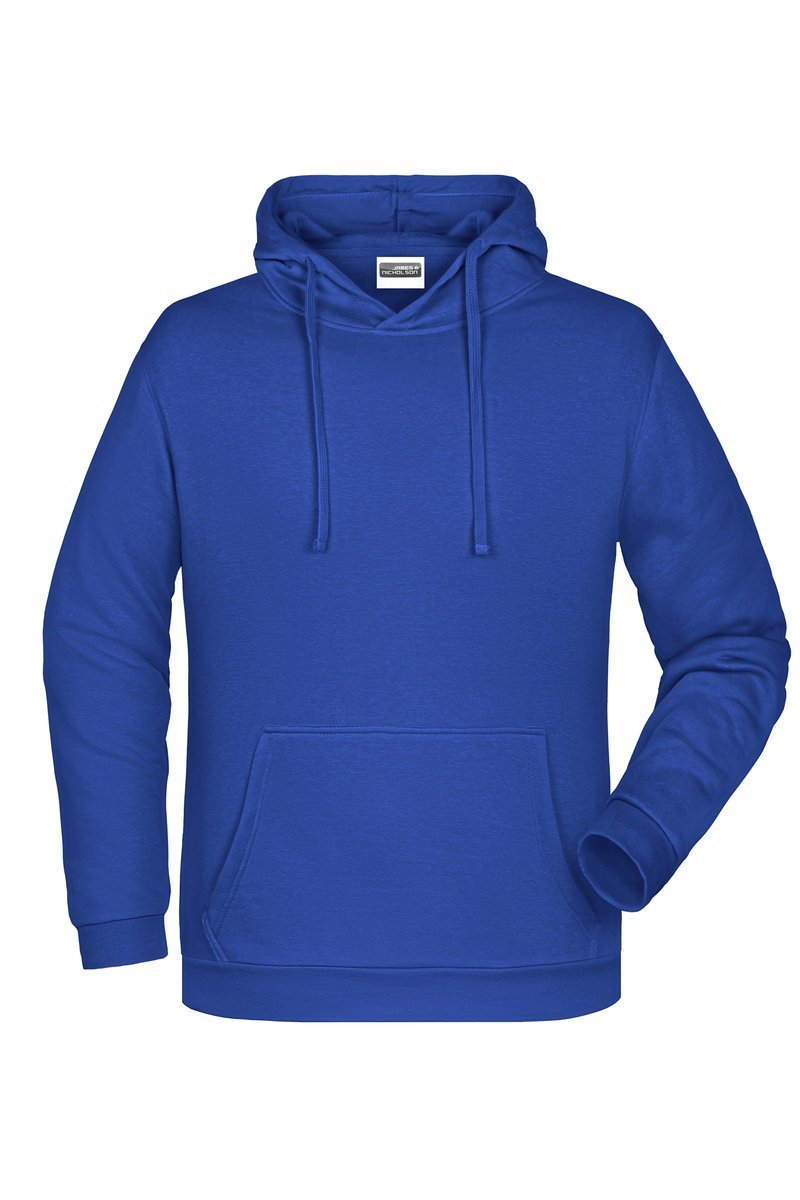 James&Nicholson Promo Hoodie mit Kängurutasche und Kapuze, Black S, JN796