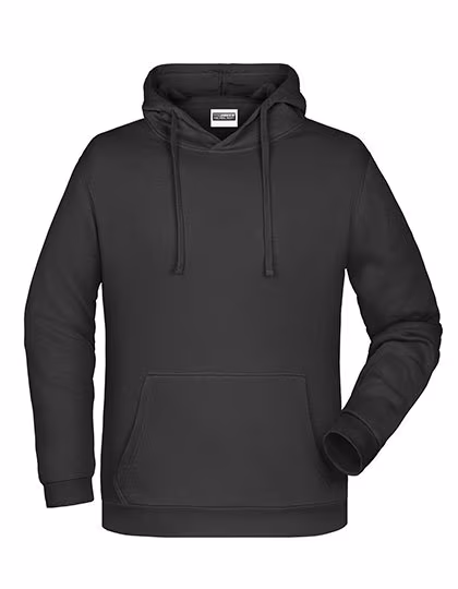 James&Nicholson Promo Hoodie mit Kängurutasche und Kapuze, Red L, JN796