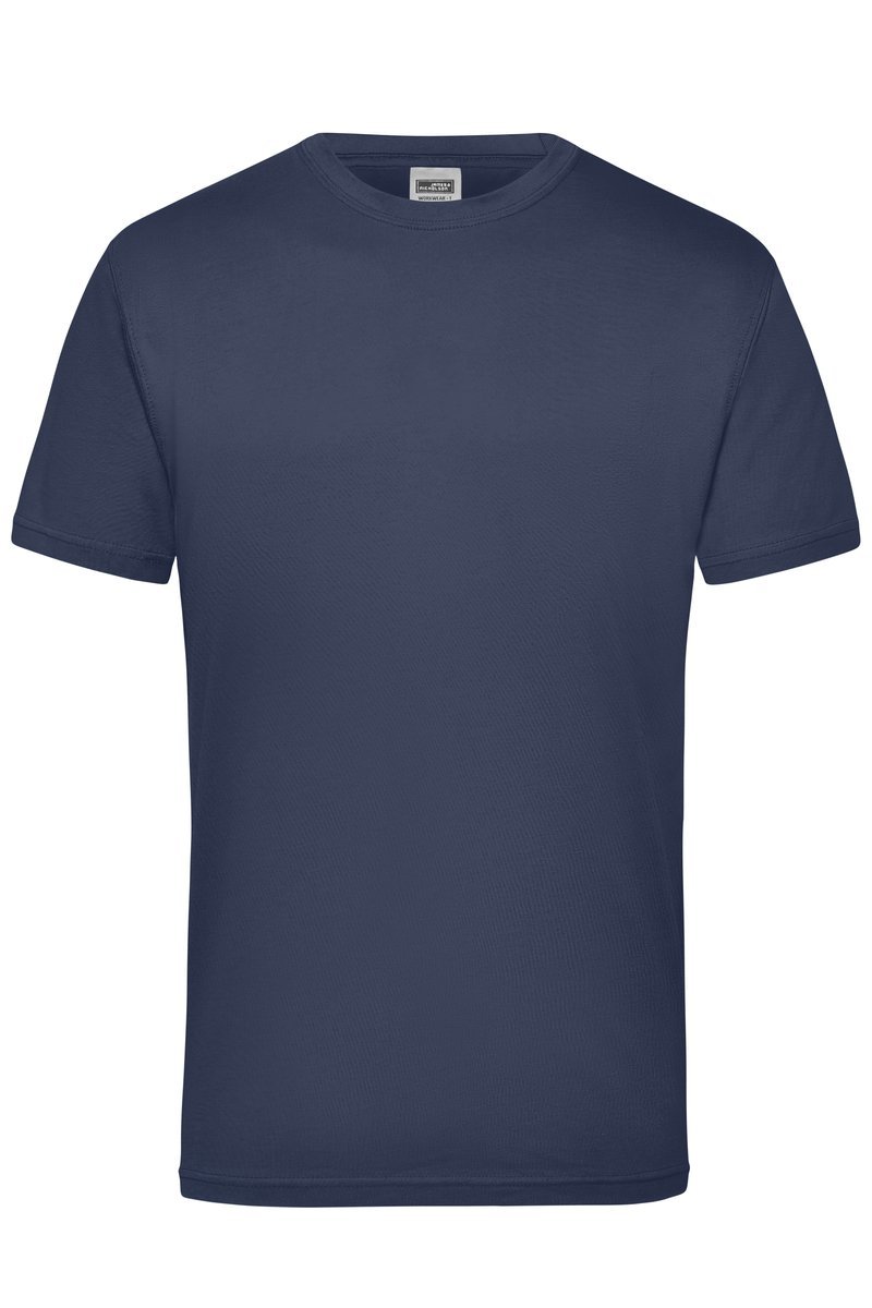 James&Nicholson Strapazierfähiges Herren T-Shirt 100% Baumwolle, Black S, JN800