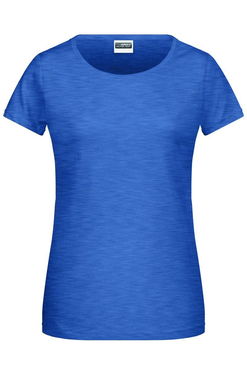 James&Nicholson Basic-T-Shirt aus Bio-Baumwolle für Damen, Acid Yellow XS, JN8007