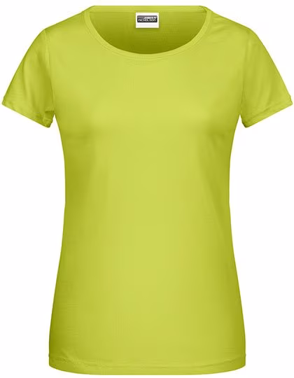 James&Nicholson Basic-T-Shirt aus Bio-Baumwolle für Damen, Graphite (Solid) S, JN8007