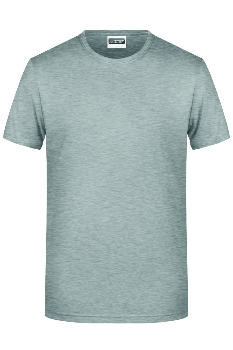 James&Nicholson Basic-T-Shirt aus Bio-Baumwolle für Herren, Natural L, JN8008