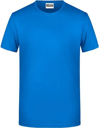 James&Nicholson Basic-T-Shirt aus Bio-Baumwolle für Herren, Cobalt XXL, JN8008