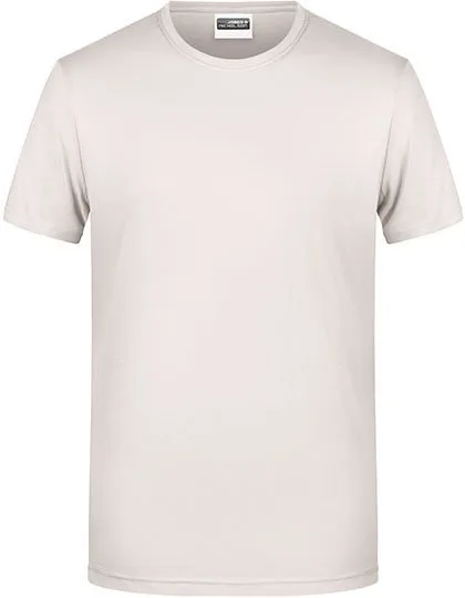 James&Nicholson Basic T-Shirt made of Organic Cotton for Men, Natural L, JN8008