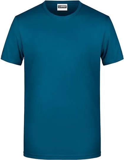 James&Nicholson Basic-T-Shirt aus Bio-Baumwolle für Herren, Petrol XL, JN8008