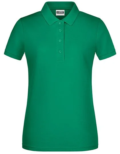 James&Nicholson Basic Polo aus Bio-Baumwolle für Damen, Irish Green S, JN8009