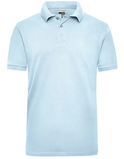 James&Nicholson Workwear Polo aus Baumwolle für Herren, Light Blue 4XL, JN801