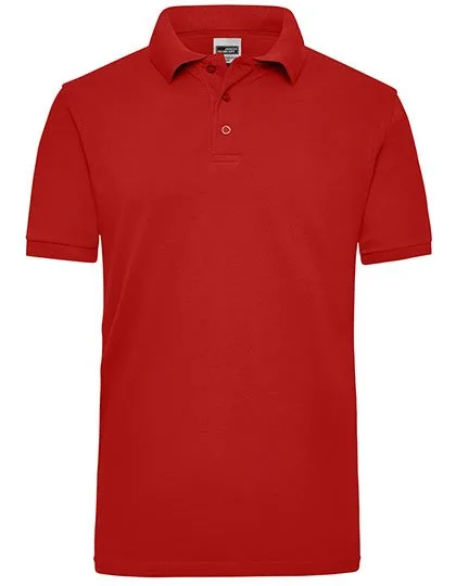 James&Nicholson Men´s Workwear Polo Red 5XL (JN801), JN801