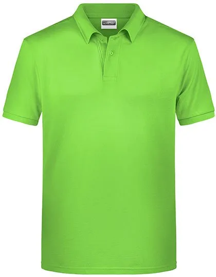 James&Nicholson Basic Polo aus Bio-Baumwolle für Herren, Lime Green XL, JN8010