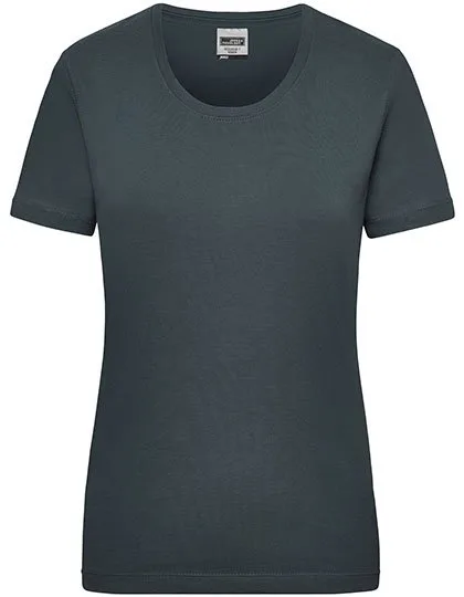 James&Nicholson Workwear-T-Shirt aus Baumwolle für Damen, Carbon L, JN802