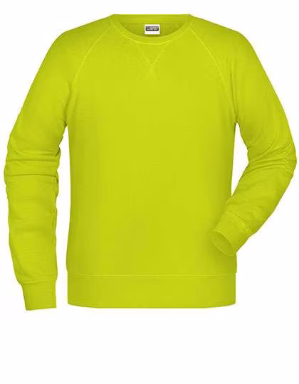 James&Nicholson Sweat-shirt en Coton bio avec manches raglan, Black S, JN8022