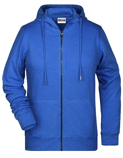 James&Nicholson Ladies´ Zip-Hoody Royal Heather XXL (JN8025), JN8025