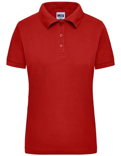 James&Nicholson Workwear Polo in Piqué-Jersey für Damen, Red XL, JN803