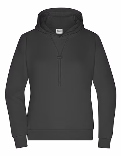 James&Nicholson Lounge Hoody mit Bio-Baumwolle für Damen, Graphite XS, JN8033