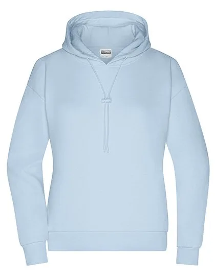 James&Nicholson Lounge Hoody mit Bio-Baumwolle für Damen, Light Blue XS, JN8033