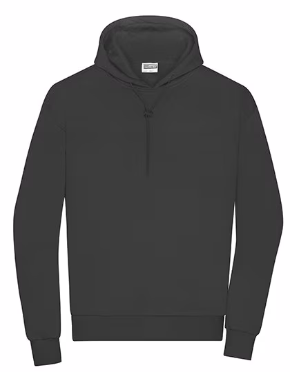 James&Nicholson Lounge Hoody aus Bio-Baumwolle, oversized, Graphite L, JN8034