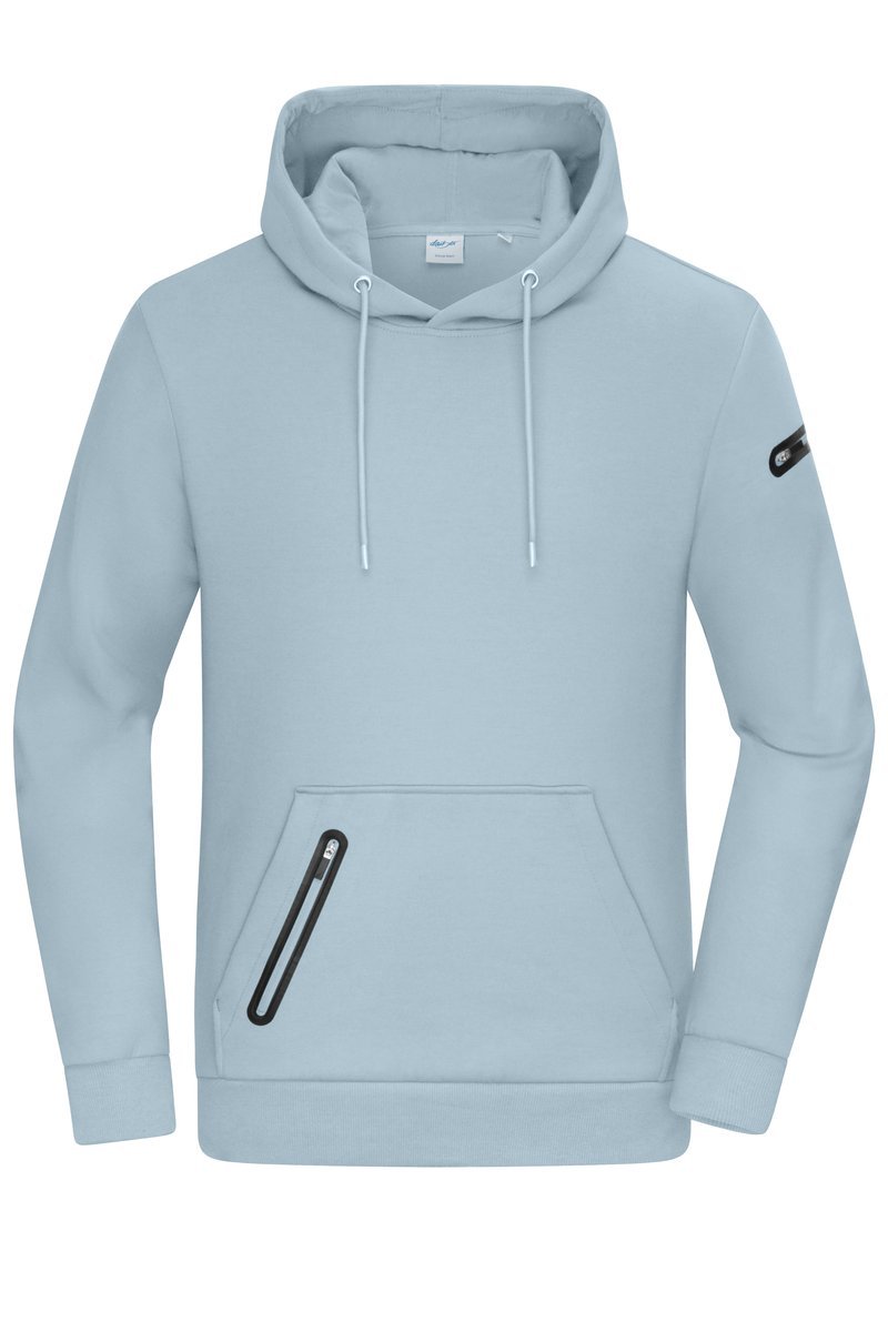 Felpa con cappuccio interlock uomo
