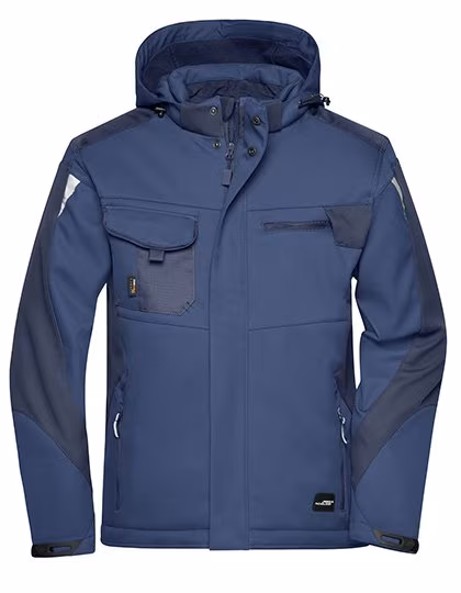James&Nicholson Craftsmen Giacca Softshell -STRONG-, Rinforzo CORDURA®