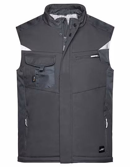 James&Nicholson Craftsmen Softshell-Weste mit Taschen, Navy/Navy S, JN825
