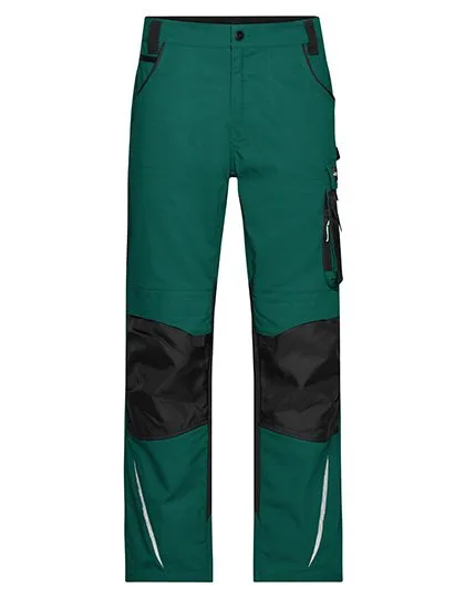 James&Nicholson Workwear Pants -STRONG- Dark Green/Black 44 (JN832), JN832